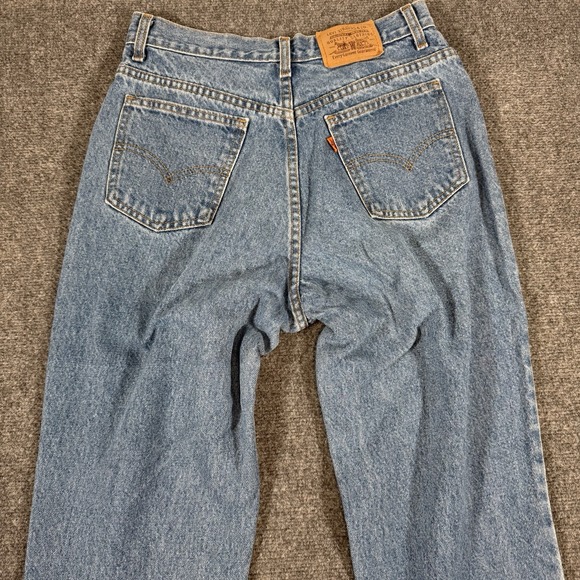 Vintage Levi's Orange Tab Jeans Womens 30 (Fits 28x32) Blue Straight Leg Denim‎ - Picture 4 of 16